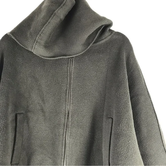 Athleta Aurora Dolman Zip Sweater Green Plus Size M - Picture 5 of 8